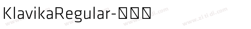 KlavikaRegular字体转换