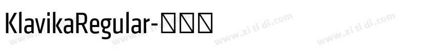 KlavikaRegular字体转换