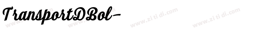 TransportDBol字体转换