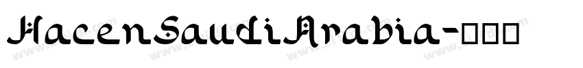 HacenSaudiArabia字体转换