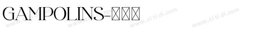 Gampolins字体转换