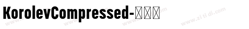 KorolevCompressed字体转换 KorolevCompressed字体转换