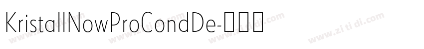 KristallNowProCondDe字体转换 KristallNowProCondDe字体转换