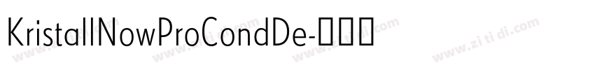 KristallNowProCondDe字体转换 KristallNowProCondDe字体转换