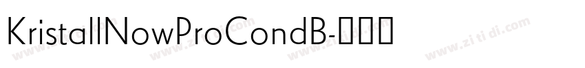 KristallNowProCondB字体转换 KristallNowProCondB字体转换