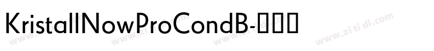 KristallNowProCondB字体转换 KristallNowProCondB字体转换
