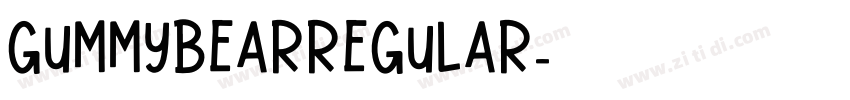 GummyBearRegular字体转换