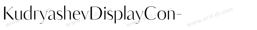 KudryashevDisplayCon字体转换