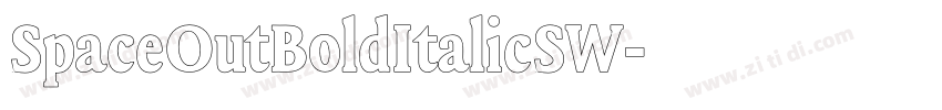 SpaceOutBoldItalicSW字体转换