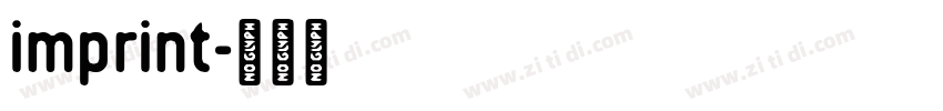imprint字体转换