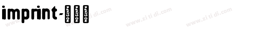 imprint字体转换