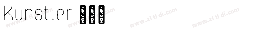 Kunstler字体转换