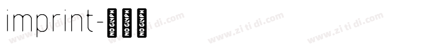 imprint字体转换
