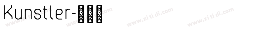 Kunstler字体转换