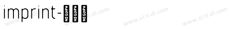 imprint字体转换
