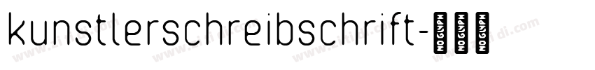 kunstlerschreibschrift字体转换