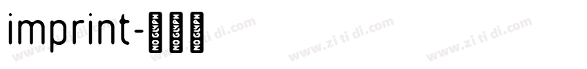 imprint字体转换