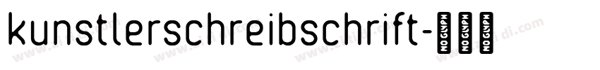 kunstlerschreibschrift字体转换