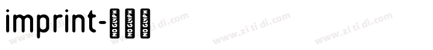 imprint字体转换