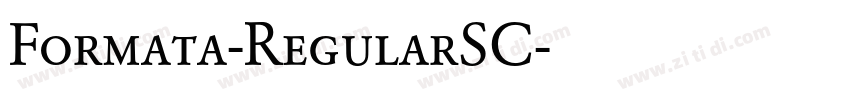 Formata-RegularSC字体转换