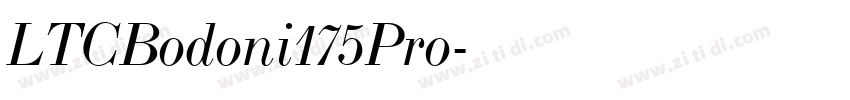 LTCBodoni175Pro字体转换 LTCBodoni175Pro字体转换