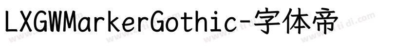 LXGWMarkerGothic字体转换