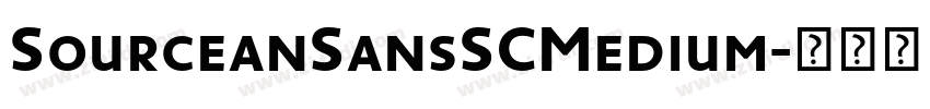 SourceanSansSCMedium字体转换