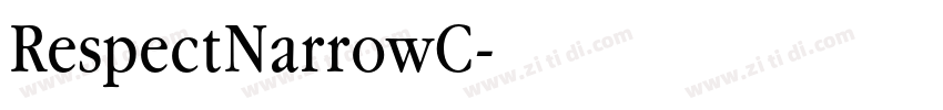 RespectNarrowC字体转换