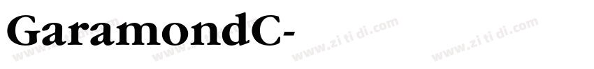 GaramondC字体转换