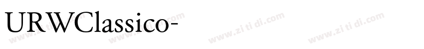 URWClassico字体转换