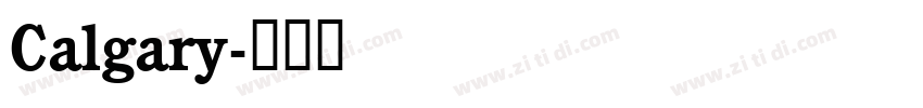 Calgary字体转换