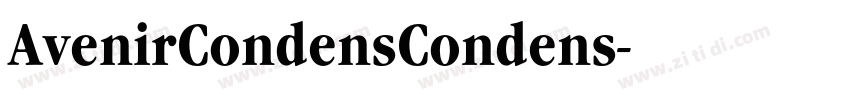 AvenirCondensCondens字体转换