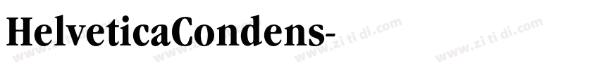 HelveticaCondens字体转换