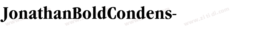 JonathanBoldCondens字体转换