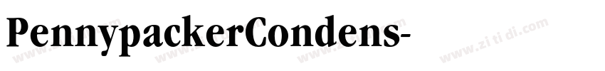 PennypackerCondens字体转换