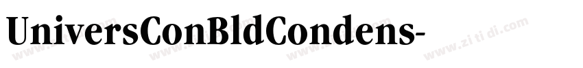 UniversConBldCondens字体转换