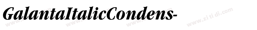 GalantaItalicCondens字体转换