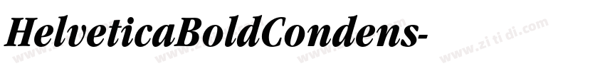 HelveticaBoldCondens字体转换