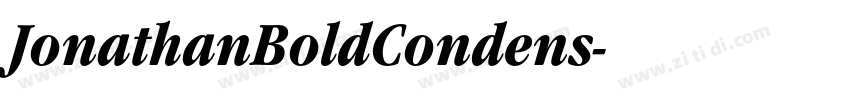JonathanBoldCondens字体转换