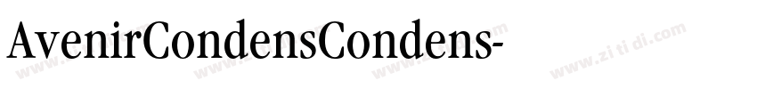 AvenirCondensCondens字体转换