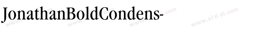 JonathanBoldCondens字体转换