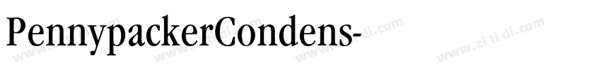 PennypackerCondens字体转换