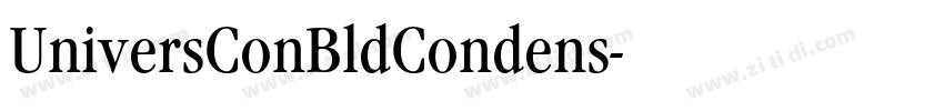 UniversConBldCondens字体转换
