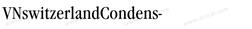 VNswitzerlandCondens字体转换
