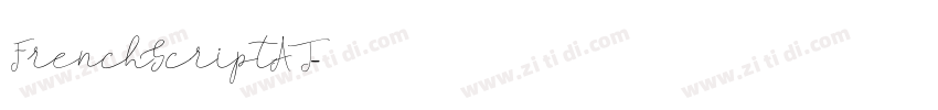 FrenchScriptAT字体转换