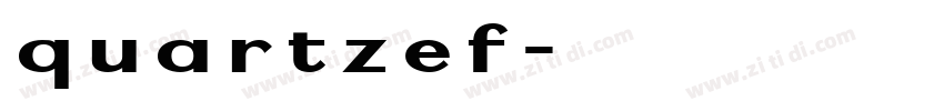 quartzef字体转换