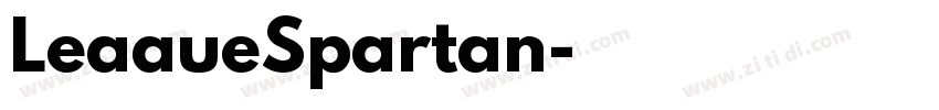 LeaaueSpartan字体转换