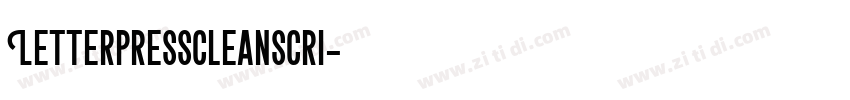 LetterpressCleanScri字体转换 LetterpressCleanScri字体转换