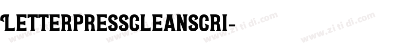 LetterpressCleanScri字体转换 LetterpressCleanScri字体转换