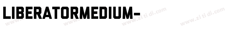 LiberatorMedium字体转换